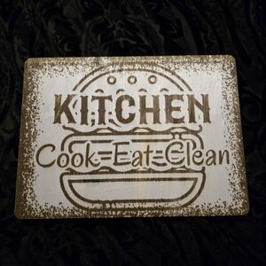 Rustic Brown Kitchen Sign